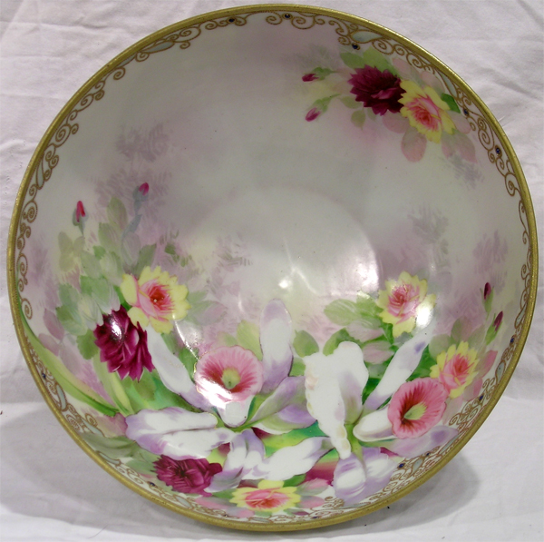 Hand Painted Nippon Footed Bowl
